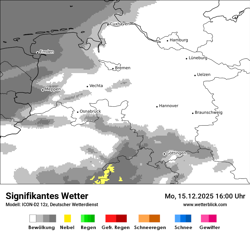 Modellkarten Signifikantes Wetter