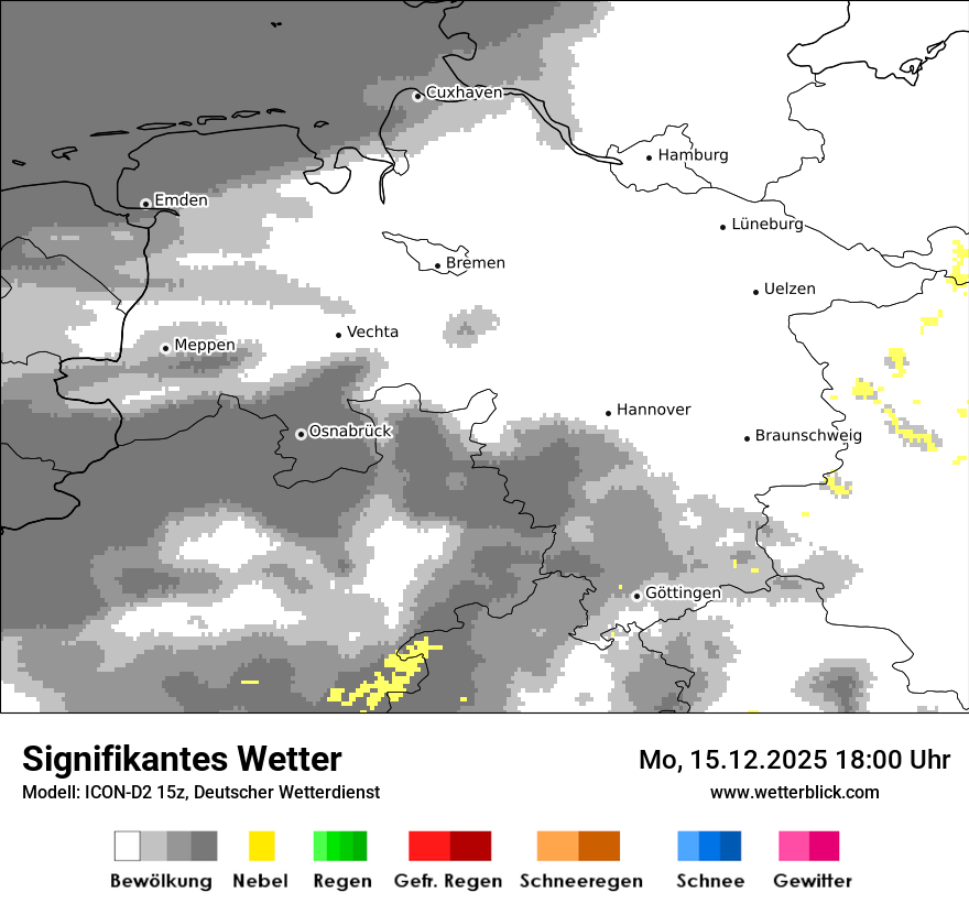Modellkarten Signifikantes Wetter