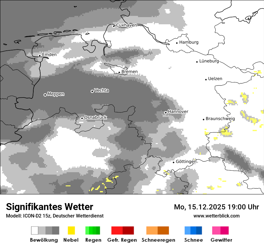 Modellkarten Signifikantes Wetter