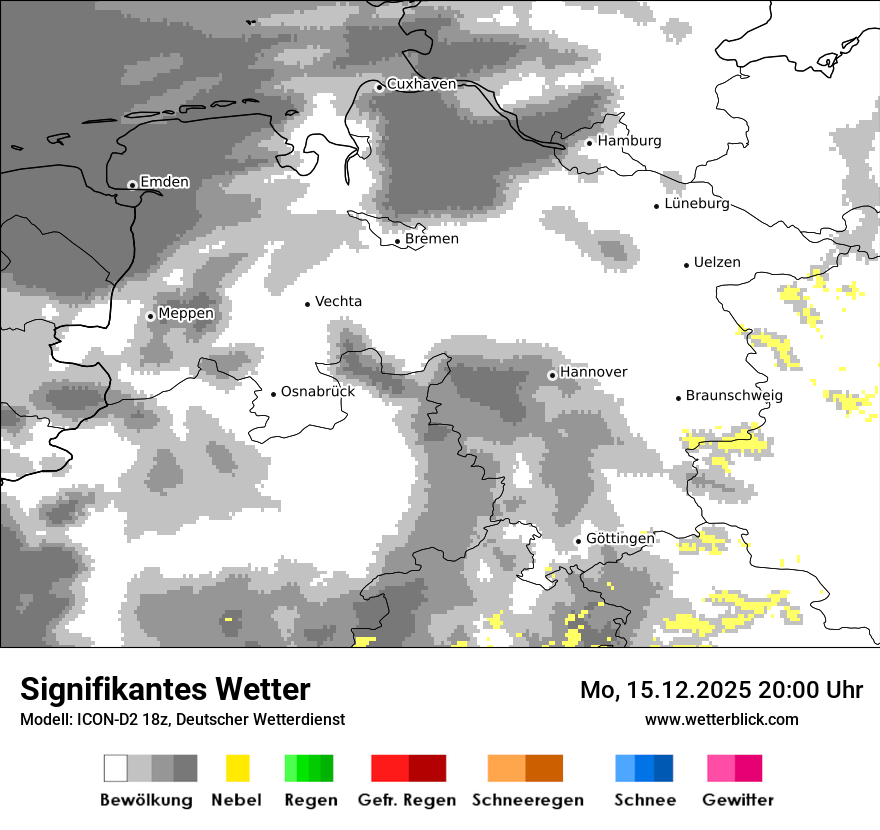 Modellkarten Signifikantes Wetter