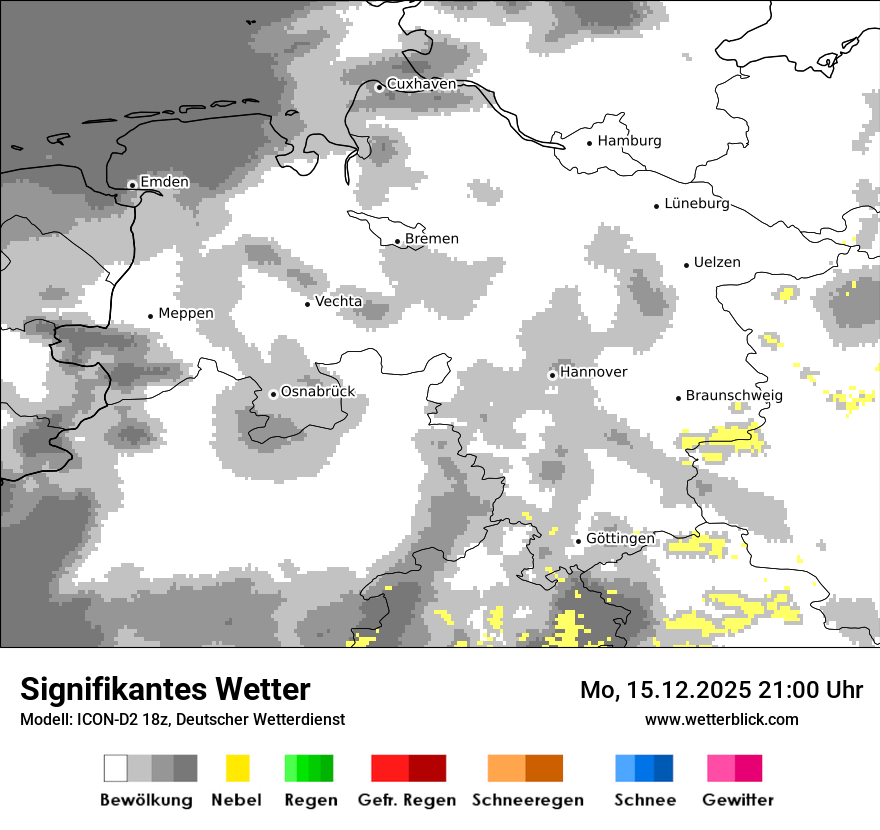 Modellkarten Signifikantes Wetter