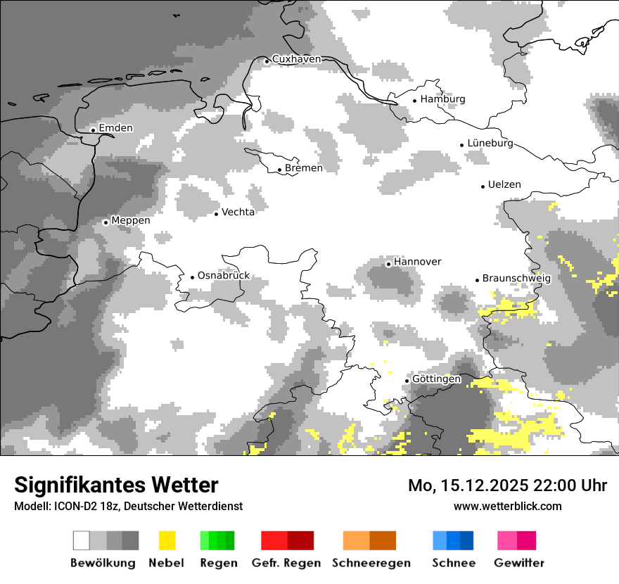 Modellkarten Signifikantes Wetter