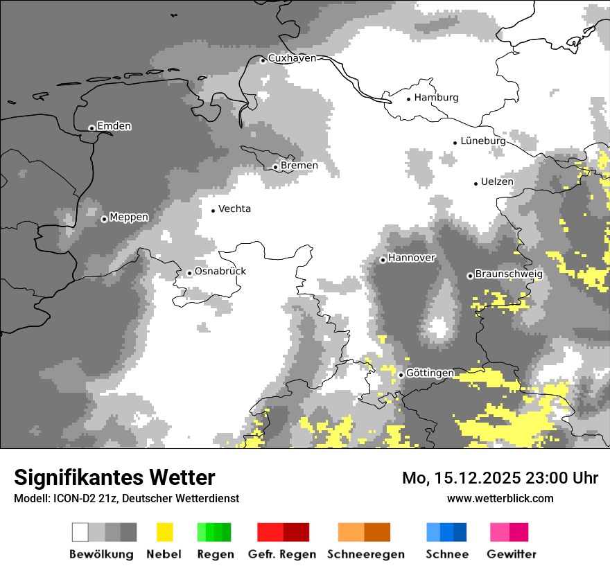 Modellkarten Signifikantes Wetter