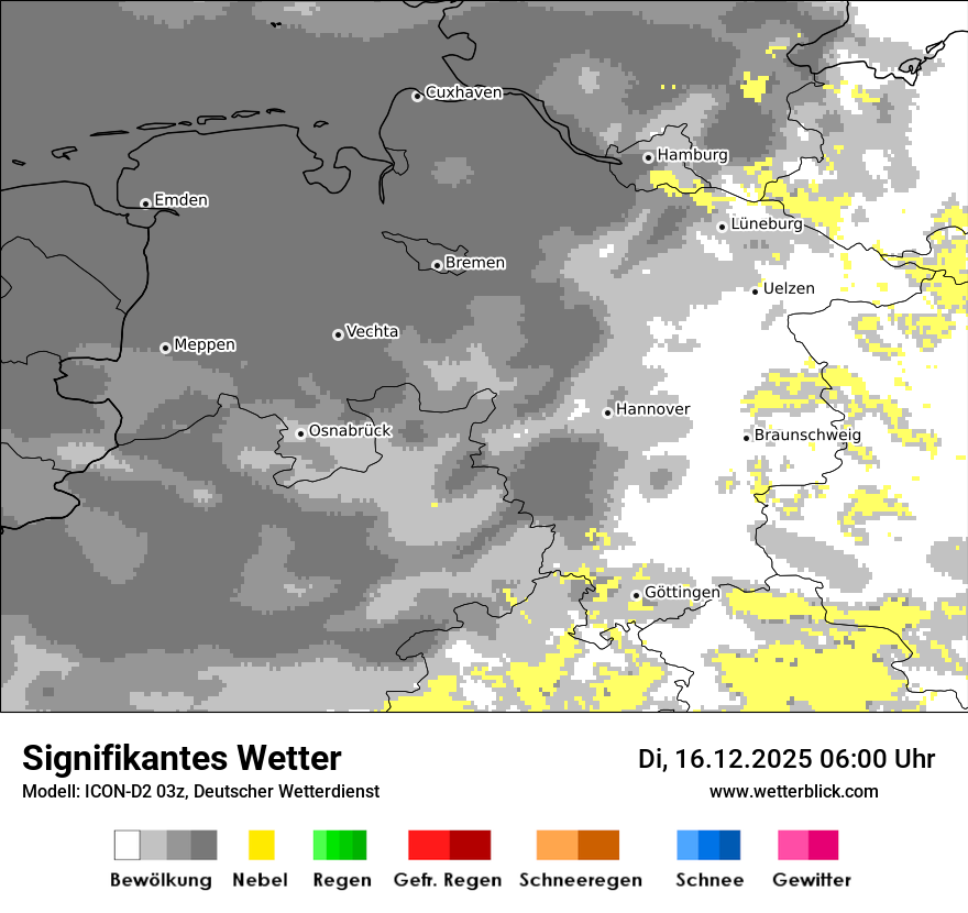 Modellkarten Signifikantes Wetter