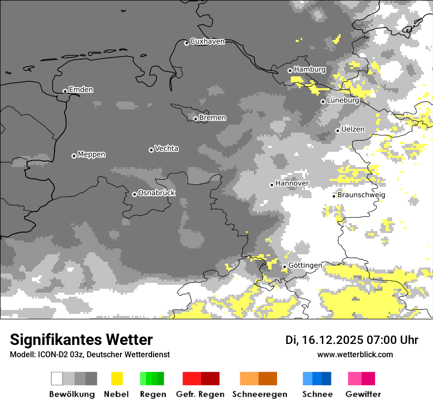 Modellkarten Signifikantes Wetter