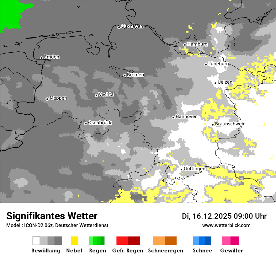 Modellkarten Signifikantes Wetter