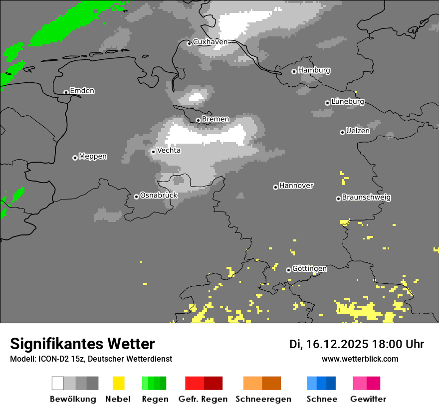 Modellkarten Signifikantes Wetter