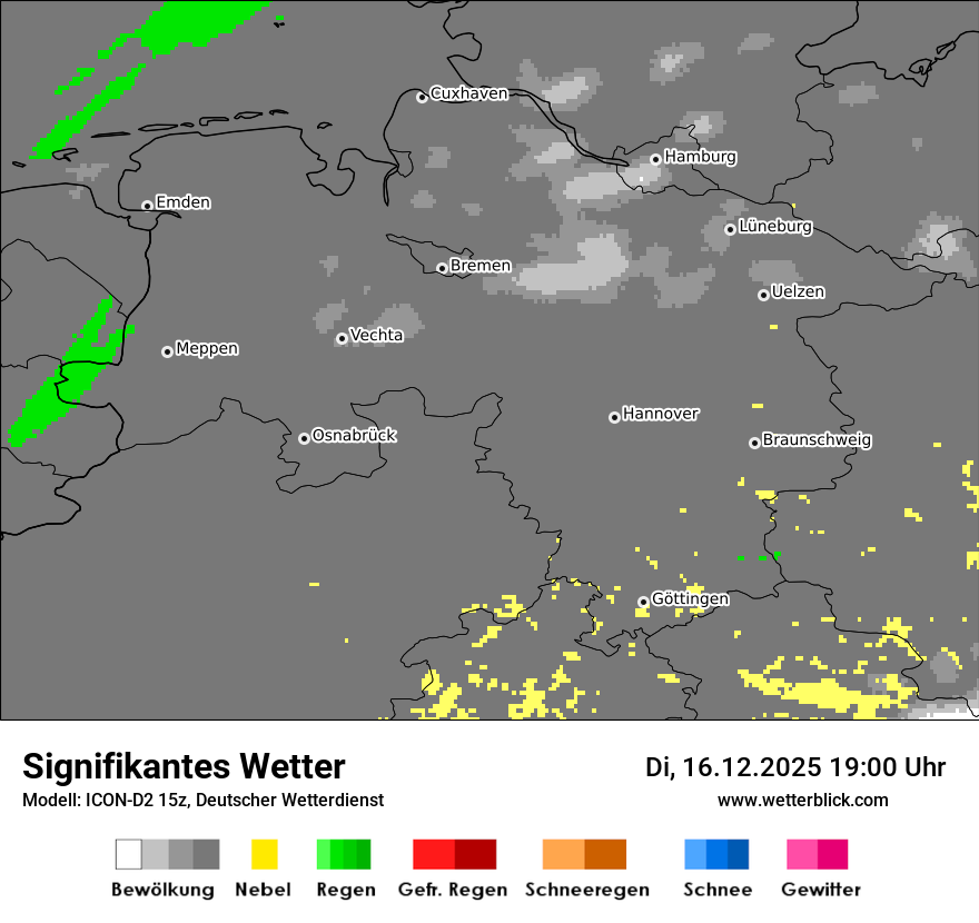 Modellkarten Signifikantes Wetter