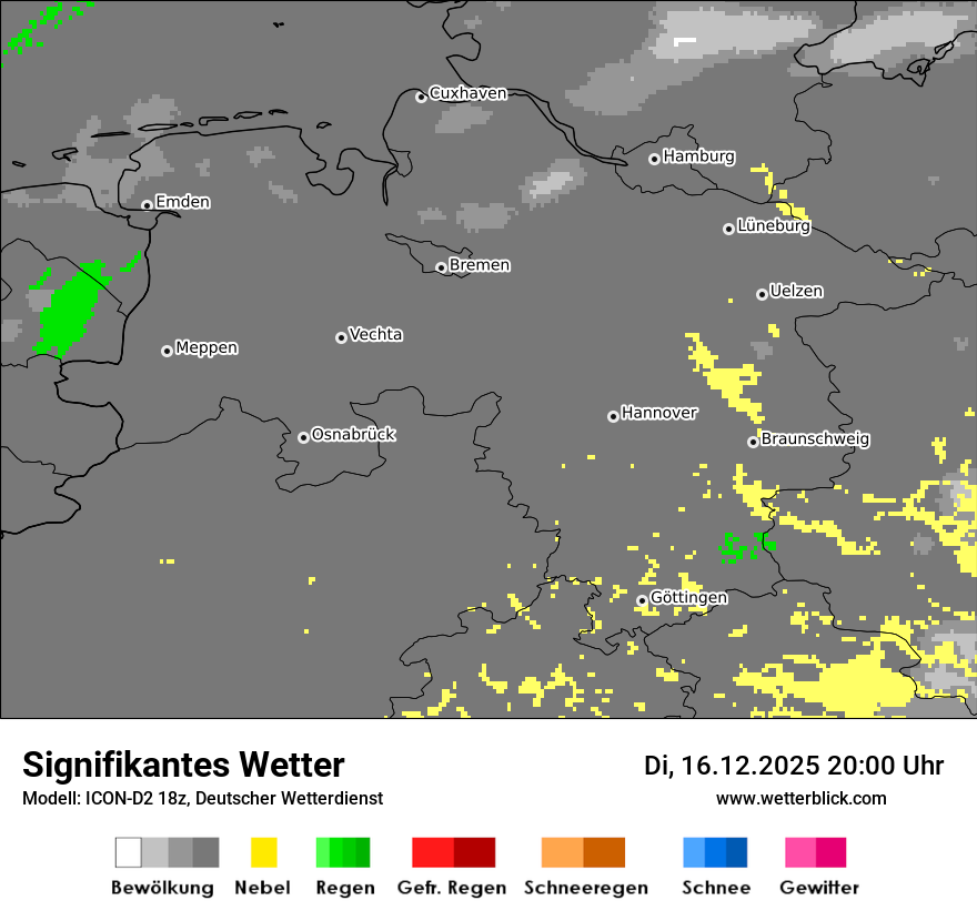 Modellkarten Signifikantes Wetter