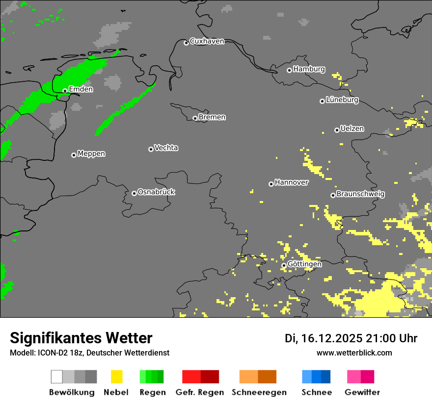 Modellkarten Signifikantes Wetter