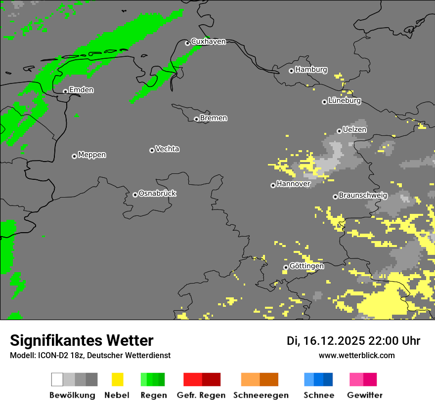 Modellkarten Signifikantes Wetter
