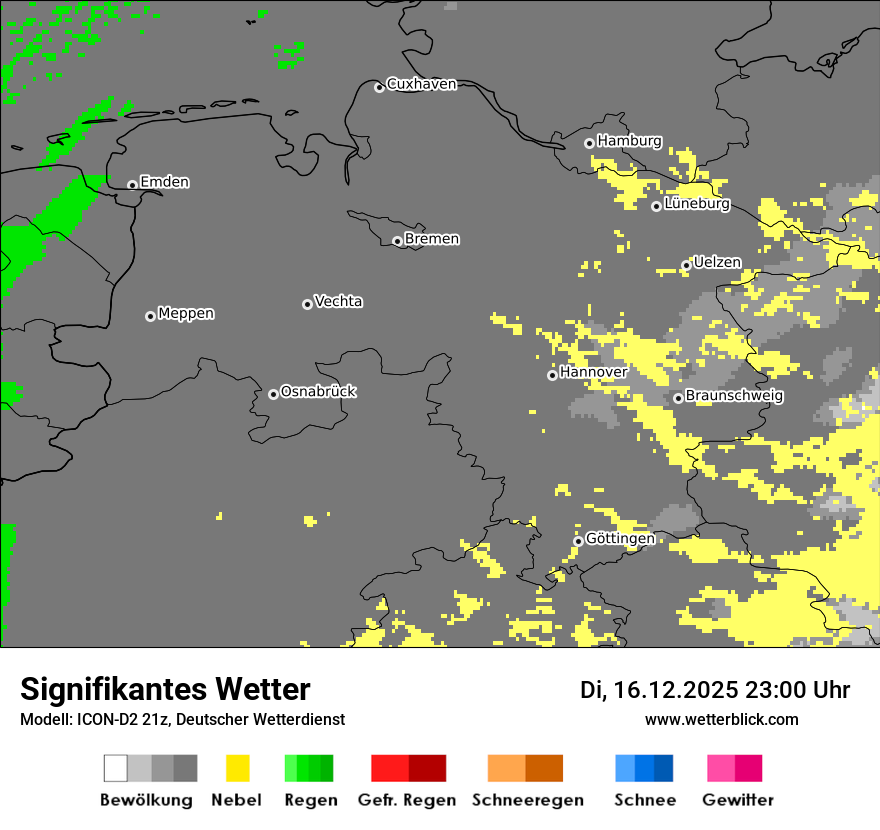Modellkarten Signifikantes Wetter