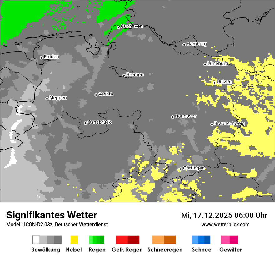 Modellkarten Signifikantes Wetter