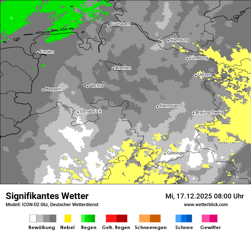 Modellkarten Signifikantes Wetter