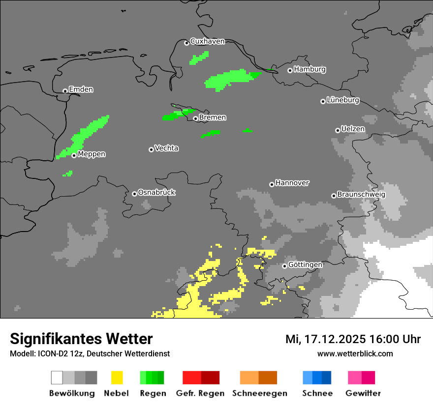 Modellkarten Signifikantes Wetter