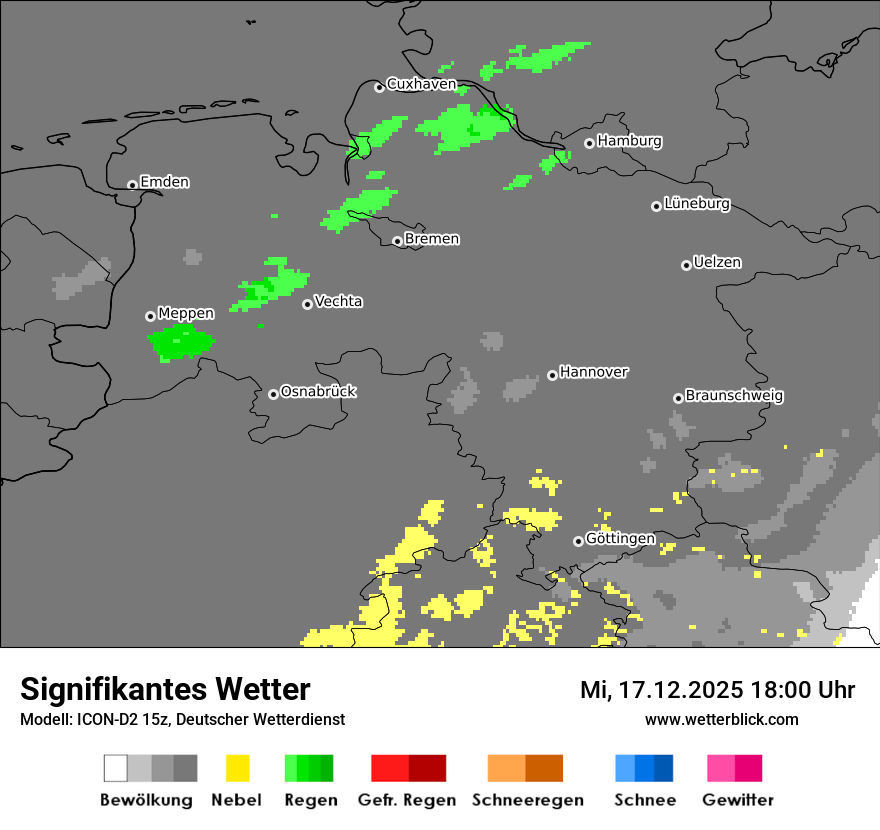 Modellkarten Signifikantes Wetter