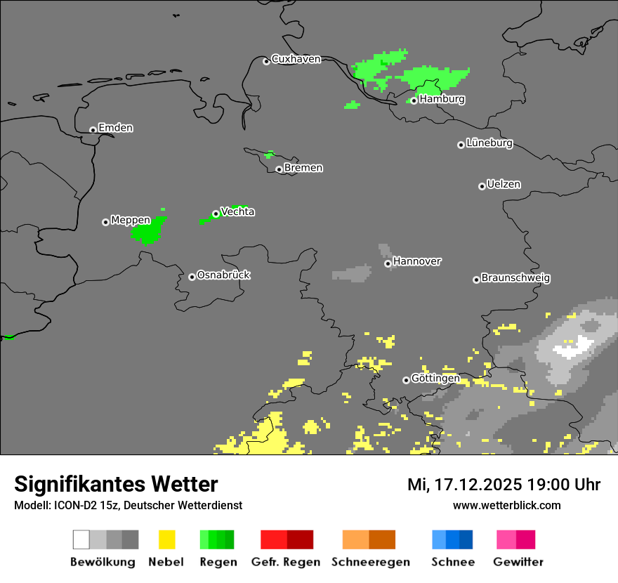 Modellkarten Signifikantes Wetter