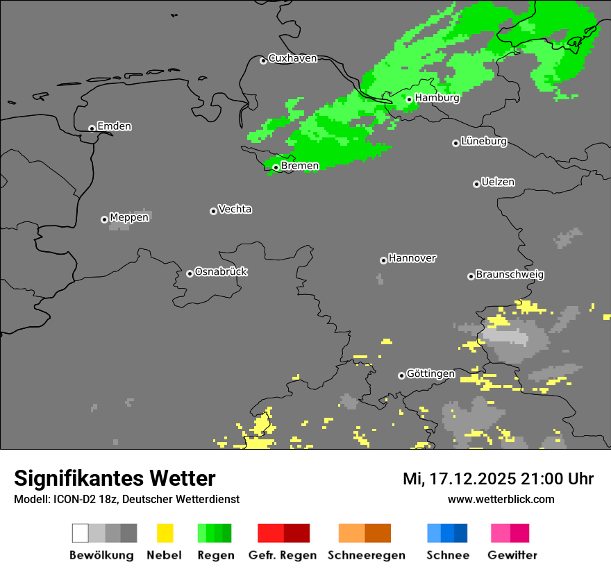 Modellkarten Signifikantes Wetter