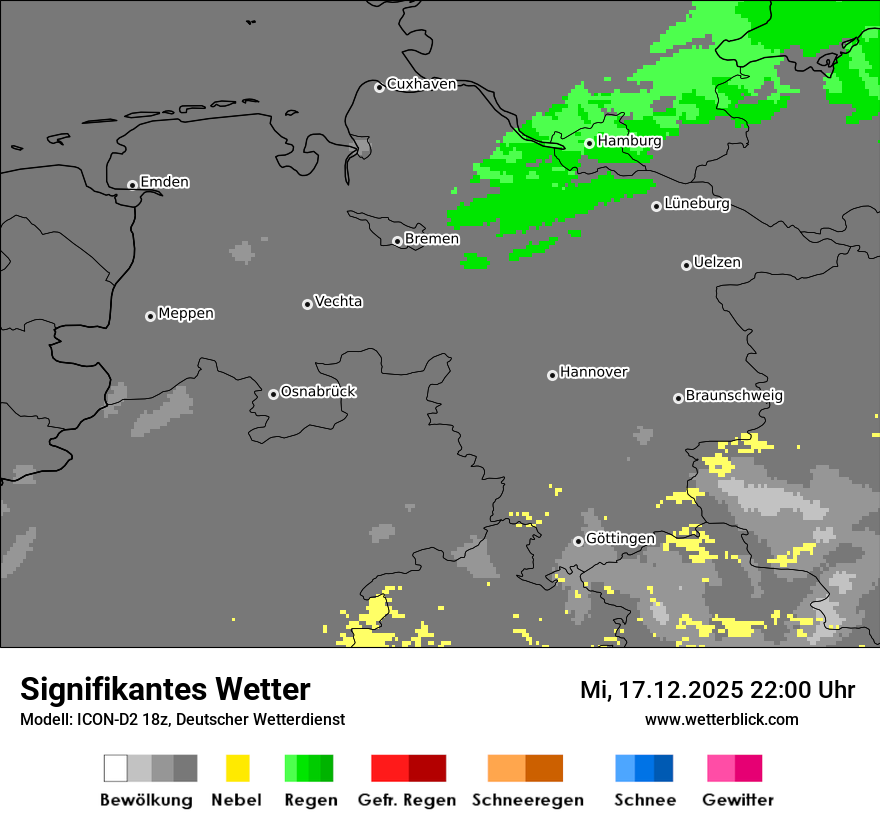 Modellkarten Signifikantes Wetter