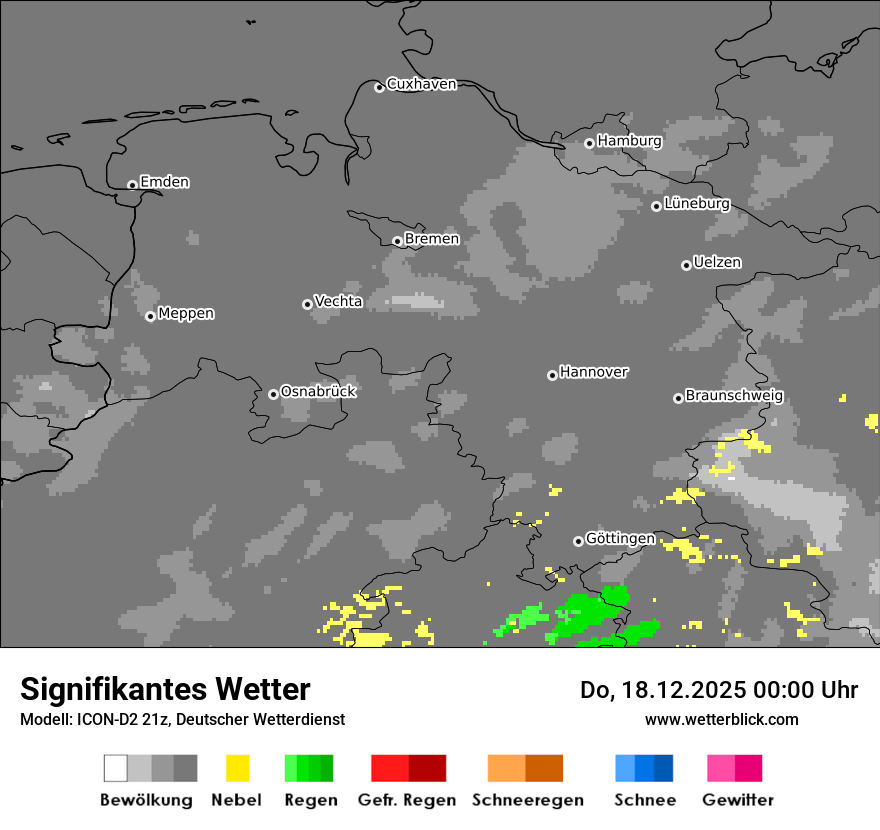 Modellkarten Signifikantes Wetter