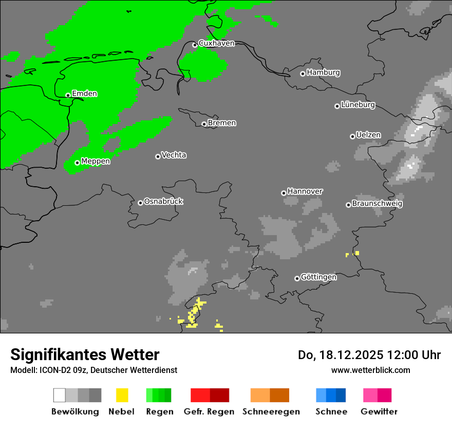 Modellkarten Signifikantes Wetter
