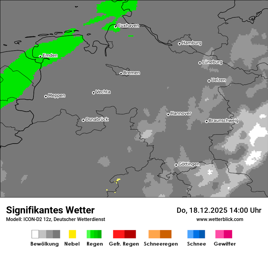 Modellkarten Signifikantes Wetter