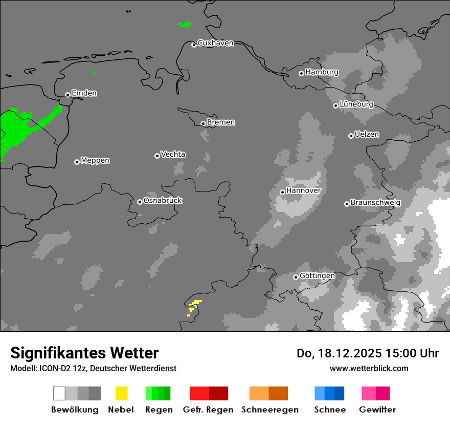 Modellkarten Signifikantes Wetter