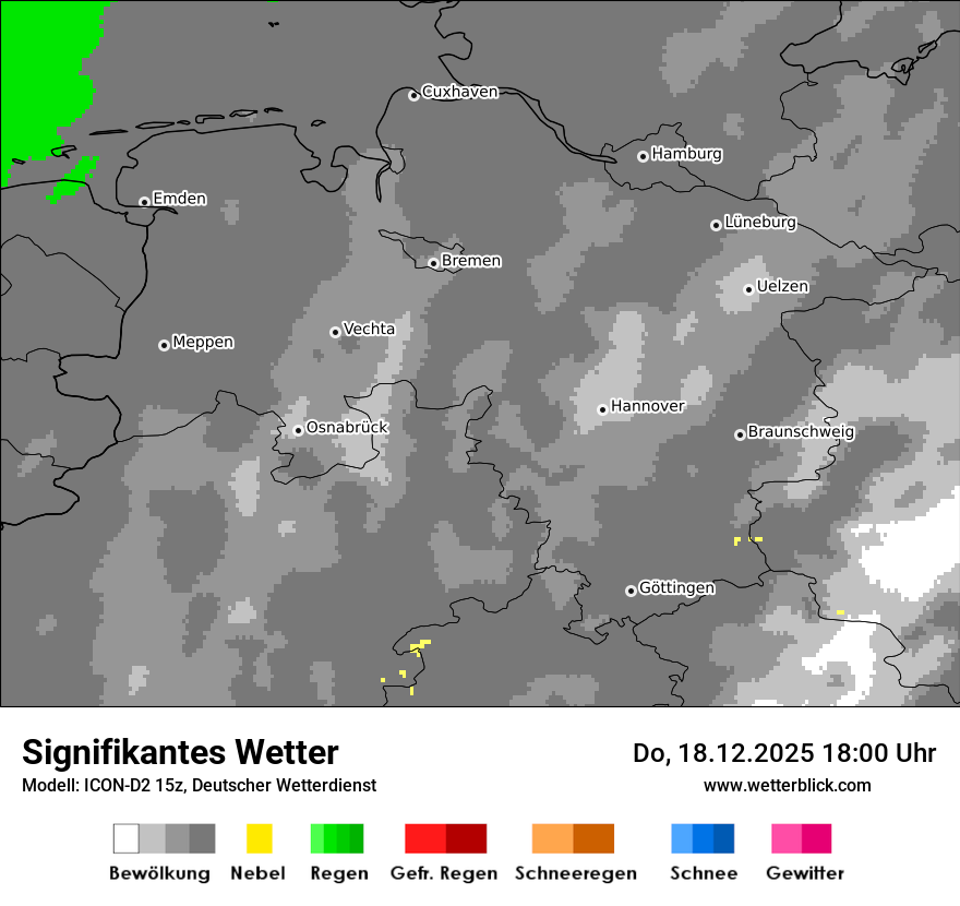Modellkarten Signifikantes Wetter