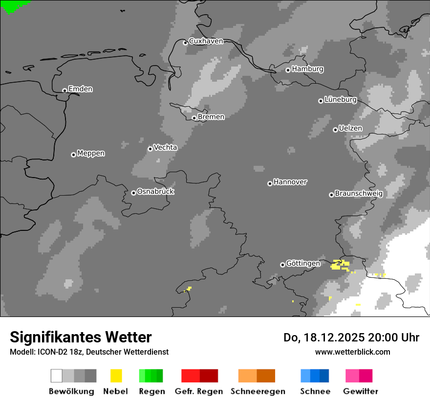 Modellkarten Signifikantes Wetter