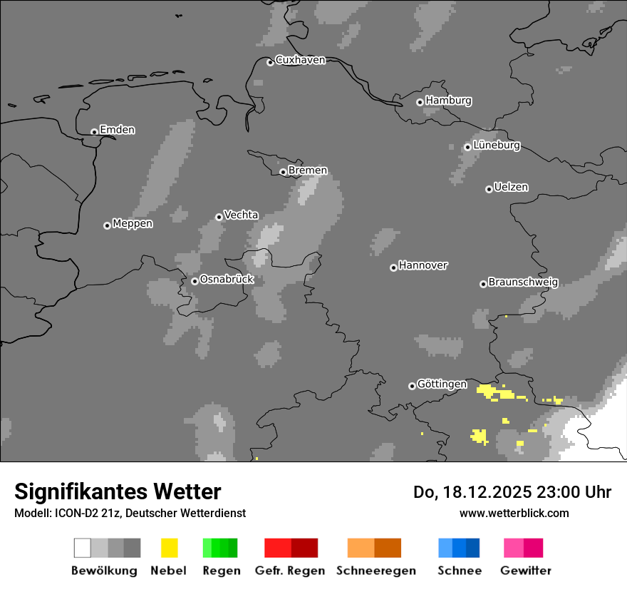 Modellkarten Signifikantes Wetter