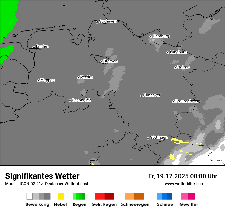 Modellkarten Signifikantes Wetter