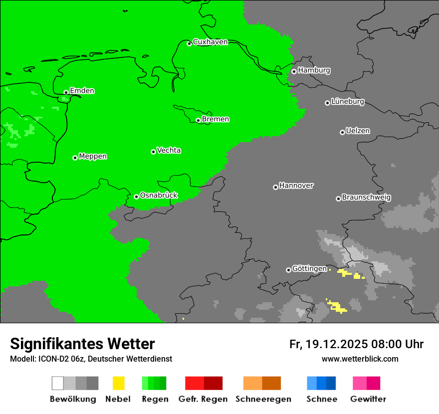 Modellkarten Signifikantes Wetter