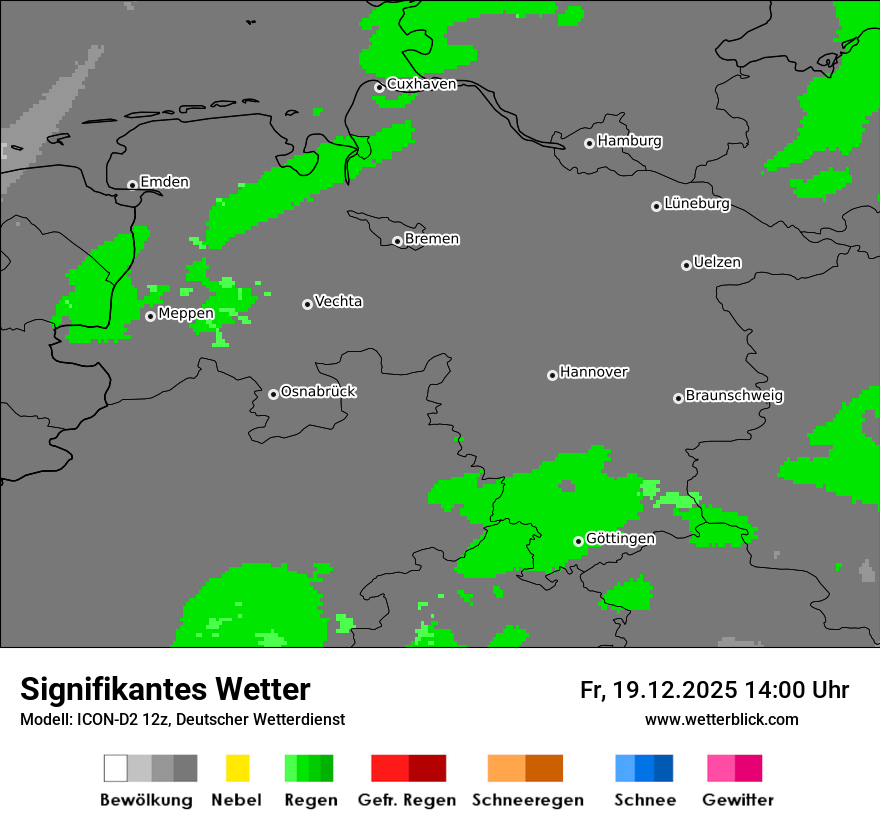 Modellkarten Signifikantes Wetter