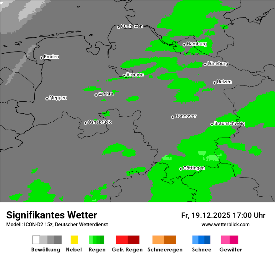 Modellkarten Signifikantes Wetter