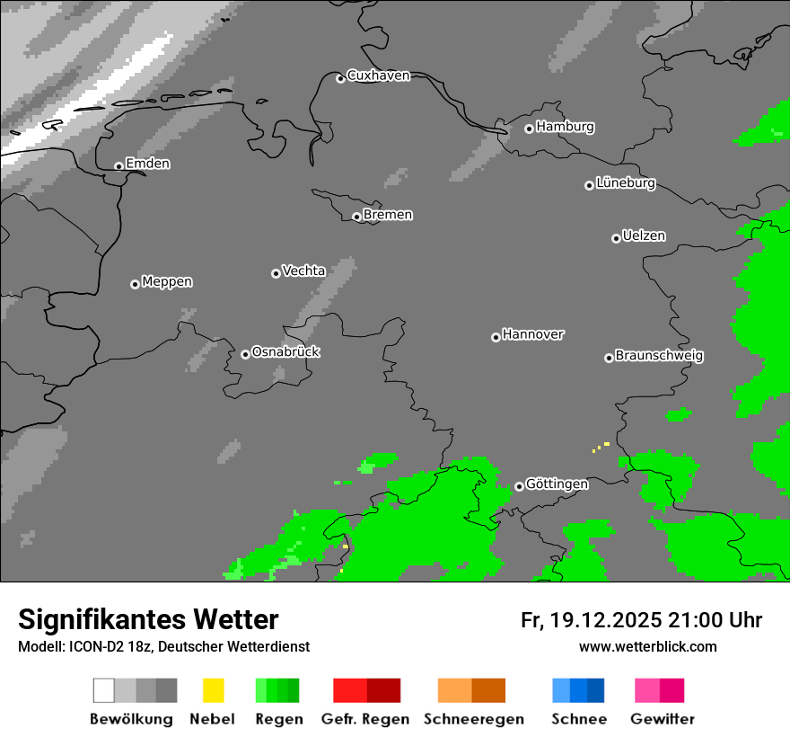 Modellkarten Signifikantes Wetter