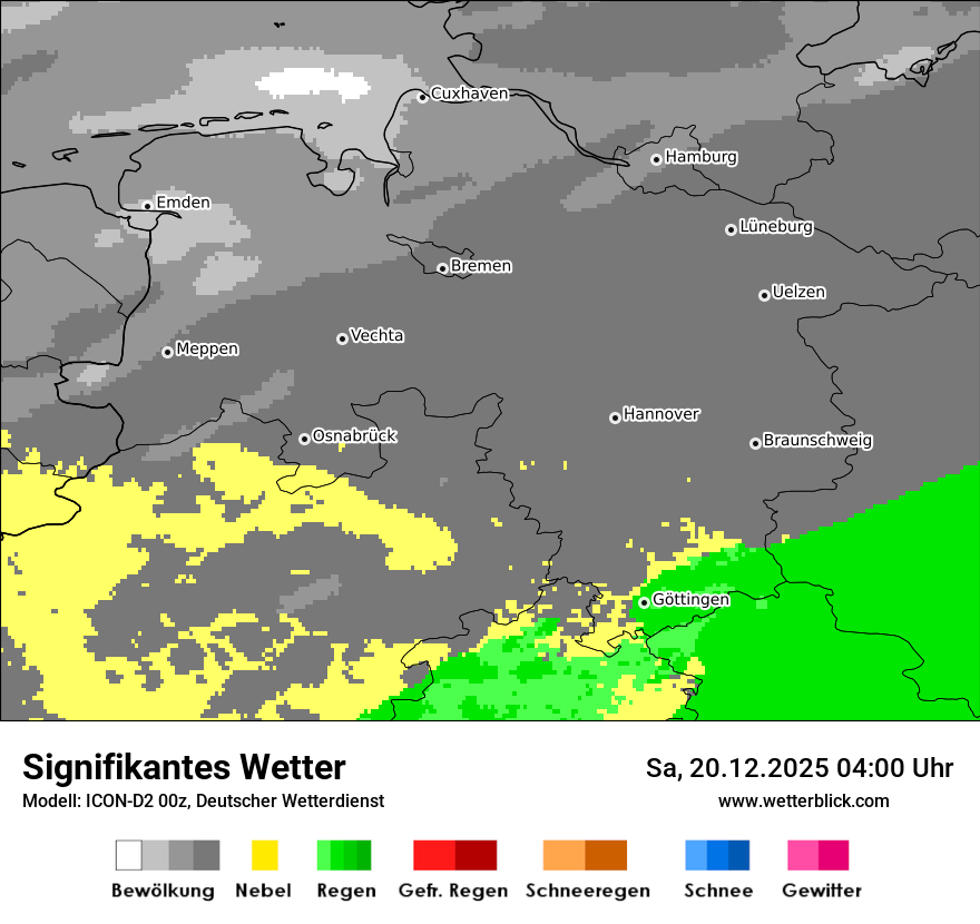 Modellkarten Signifikantes Wetter
