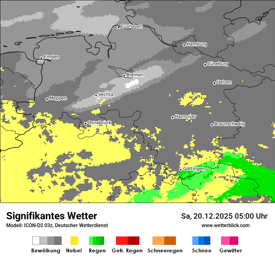 Modellkarten Signifikantes Wetter