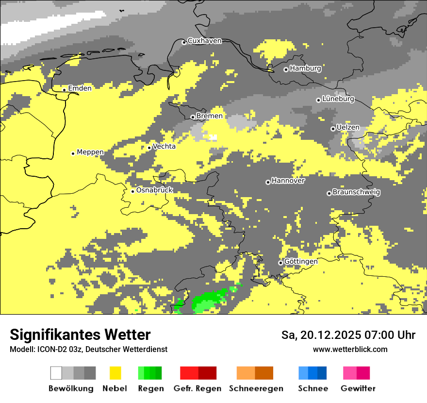 Modellkarten Signifikantes Wetter