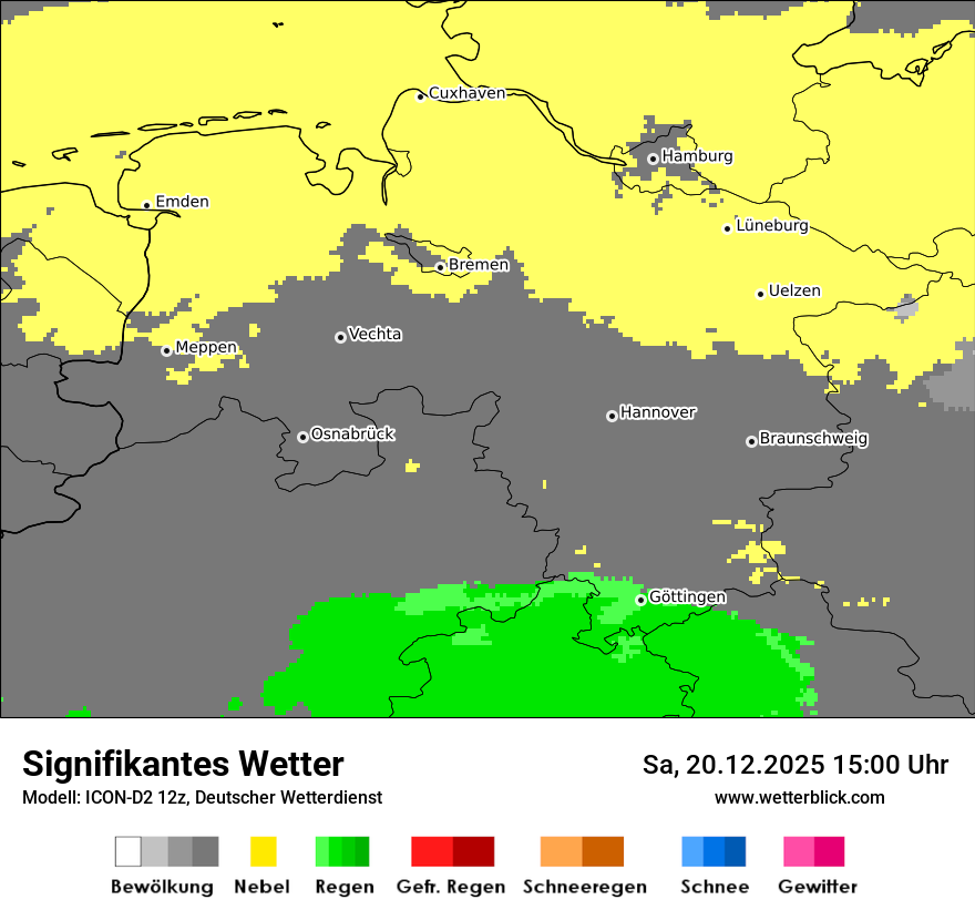 Modellkarten Signifikantes Wetter