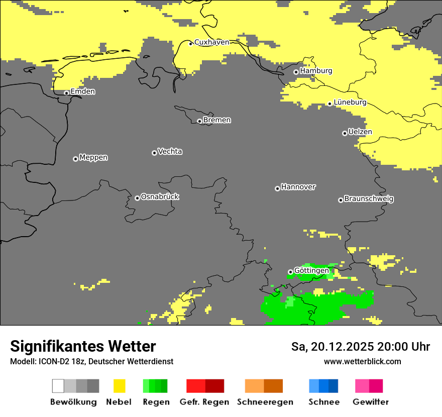 Modellkarten Signifikantes Wetter