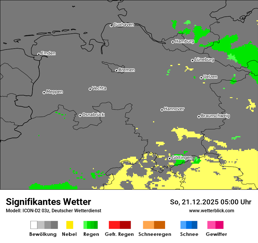 Modellkarten Signifikantes Wetter