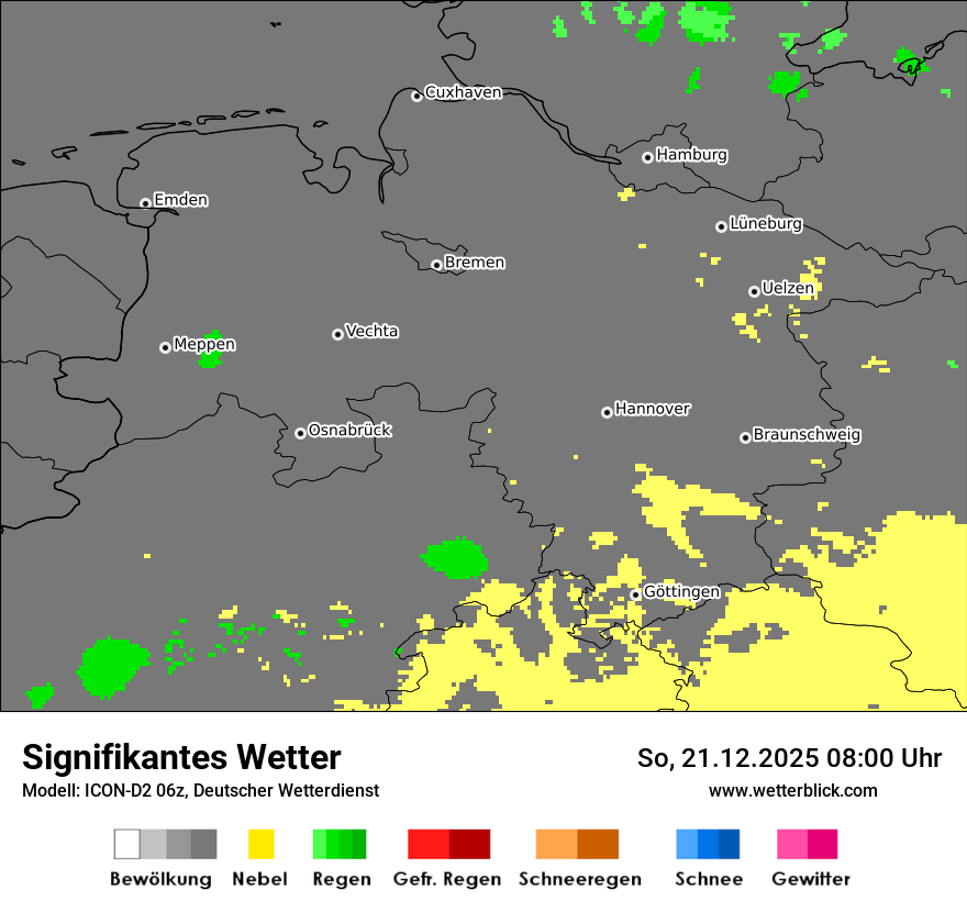 Modellkarten Signifikantes Wetter
