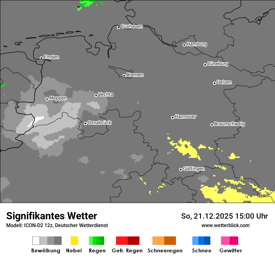 Modellkarten Signifikantes Wetter