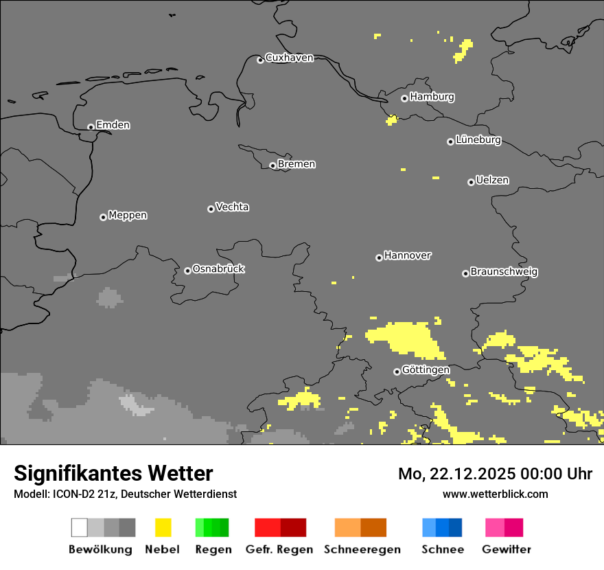 Modellkarten Signifikantes Wetter