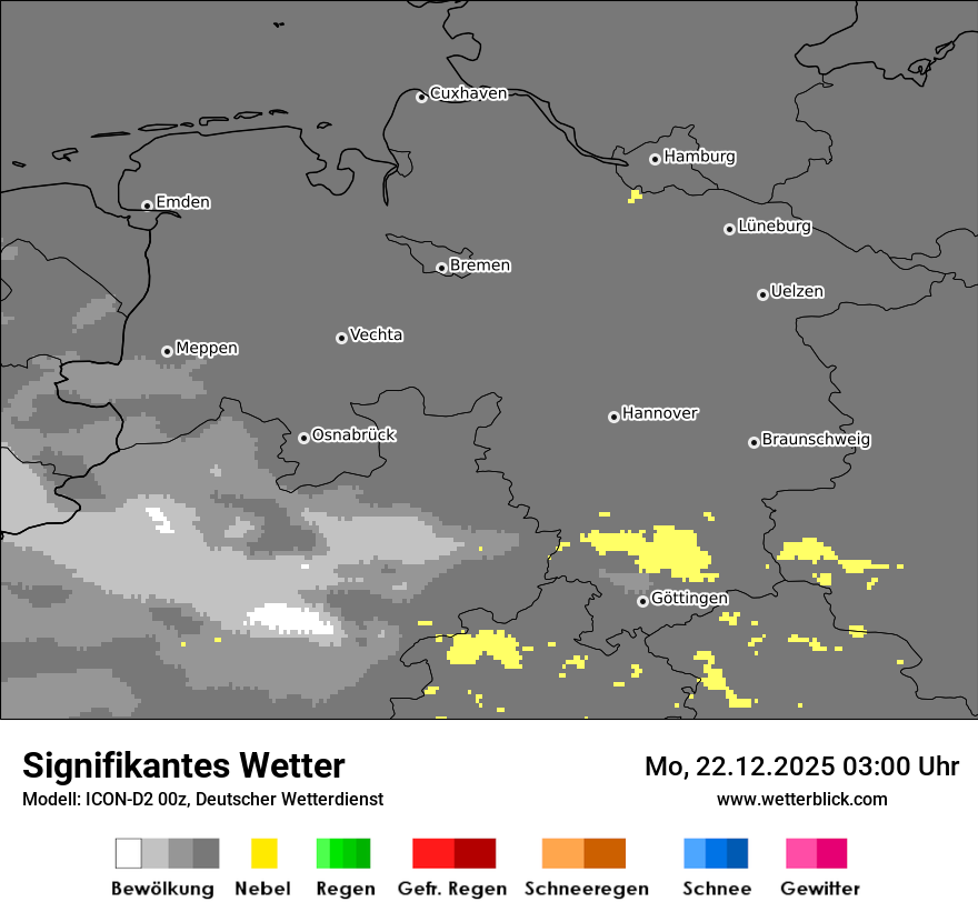 Modellkarten Signifikantes Wetter