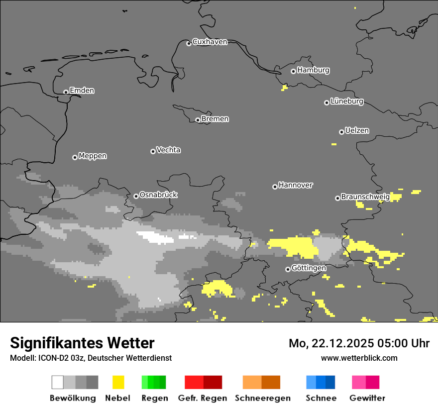 Modellkarten Signifikantes Wetter