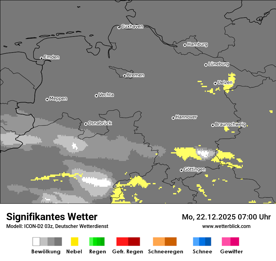 Modellkarten Signifikantes Wetter