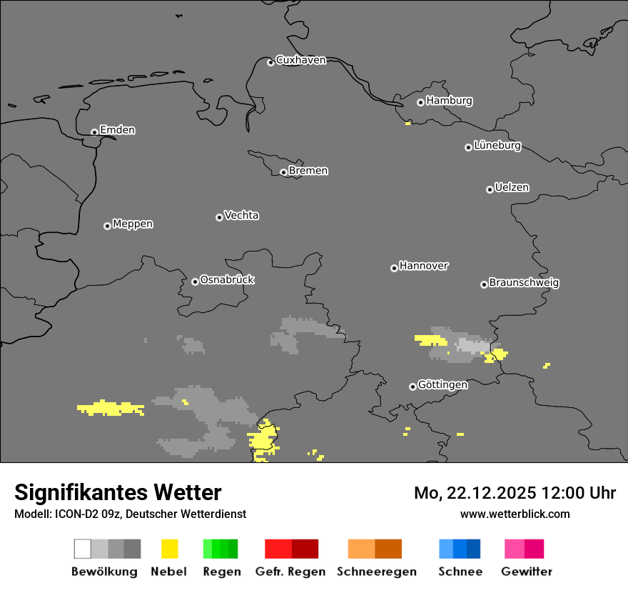 Modellkarten Signifikantes Wetter