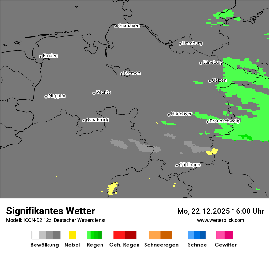 Modellkarten Signifikantes Wetter
