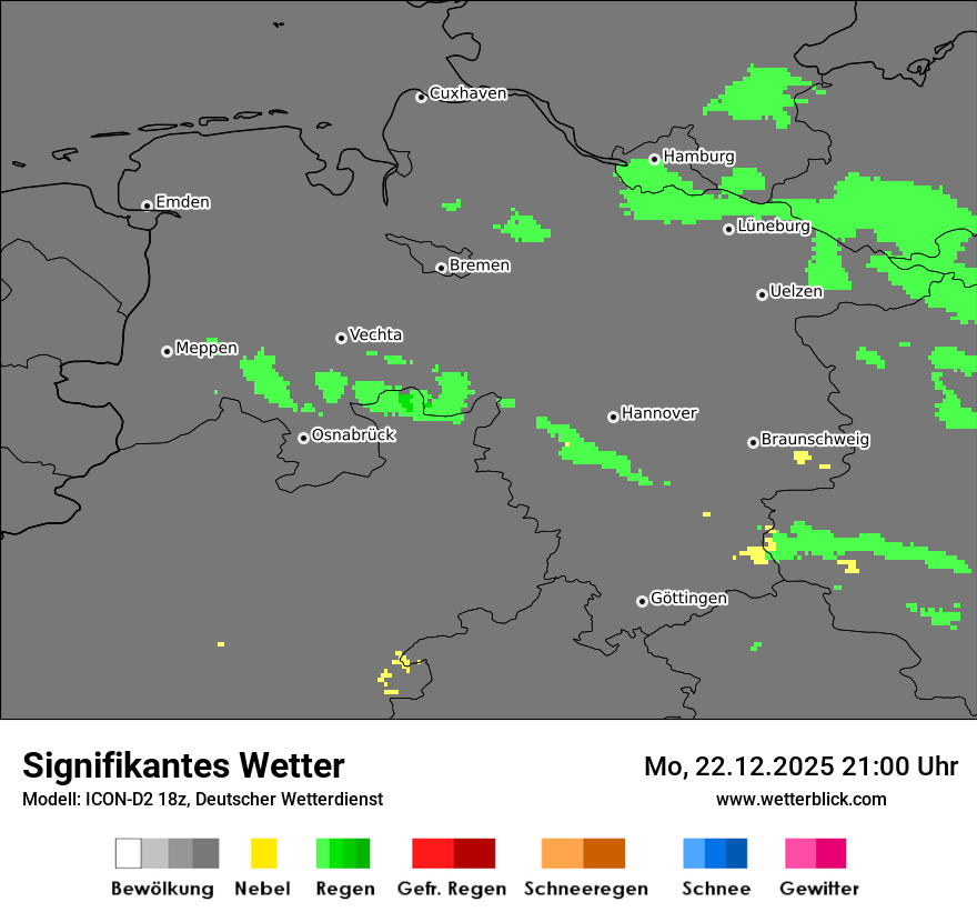 Modellkarten Signifikantes Wetter